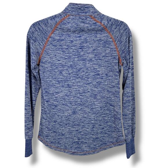 UF University Of Florida Gators Heather Blue 1/4 Zip Shirt Womens Size Small - Picture 3 of 4